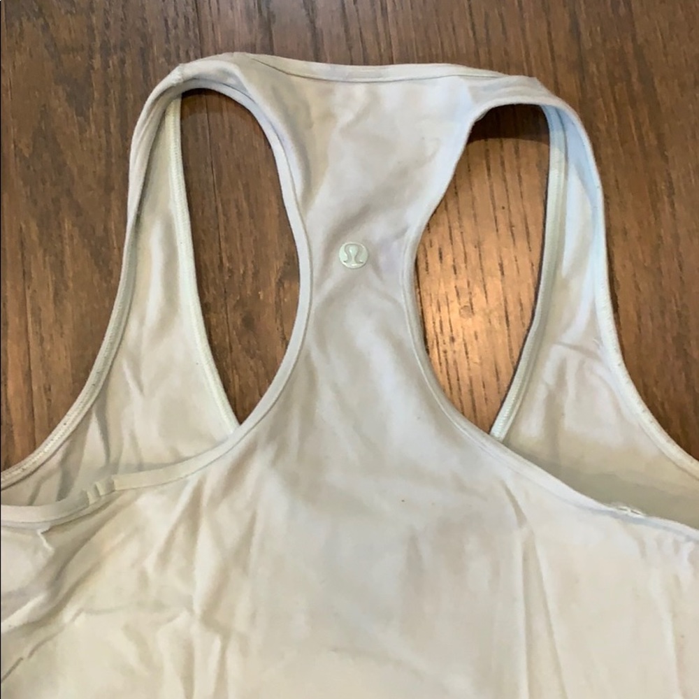 Lululemon razor back tank top, teal, size 6